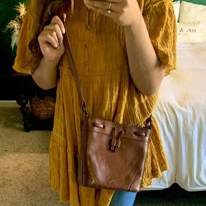 Frye Melissa Leather Bucket Bag